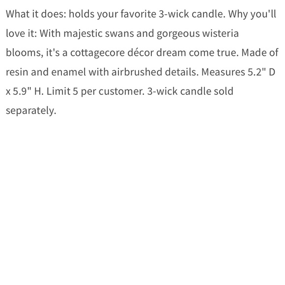 BBW SWAN BRIDGE PEDESTAL CANDLE HOLDER NWT - Picture 5 of 5